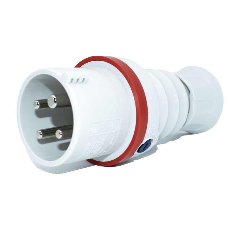 Gewiss Spina Mobile HP Diritta 3P+T 16A IP44/IP54 Rossa 380-415V | GW60008H | Gewiss