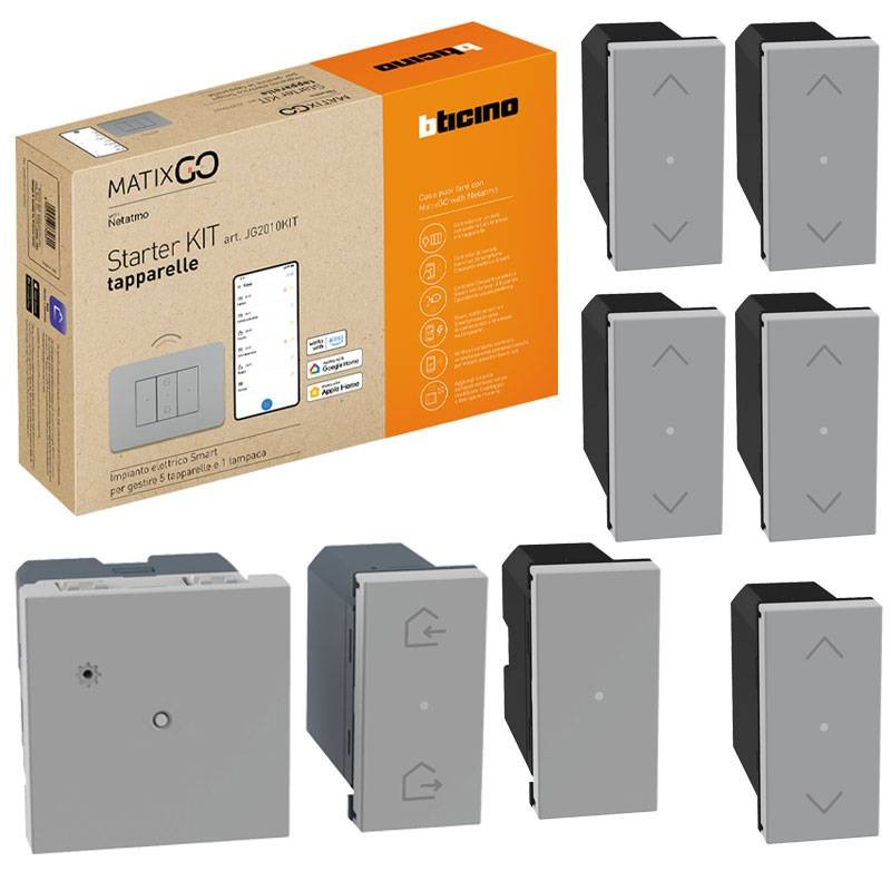 Starter Kit Tapparelle Grigio | BTicino MatixGO | JG2010KIT