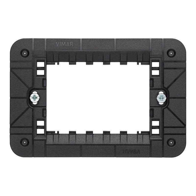 Supporto 3 Moduli con Viti per Scatola Rettangolare Universale a Incasso | Vimar Linea 30613